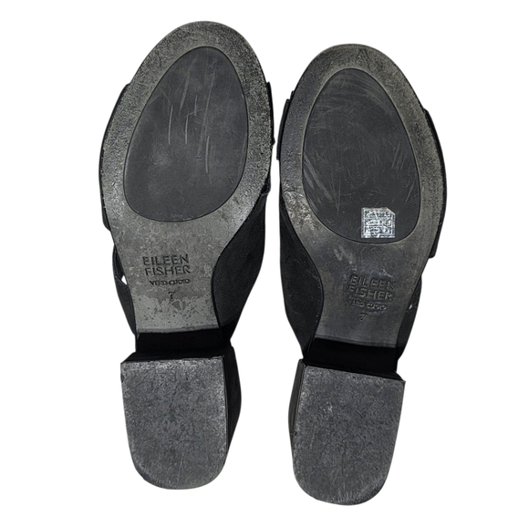 EILEEN FISHER  HAVEN TUMBLED NUBUCK SLIDE SZ 7 - Picture 7 of 9